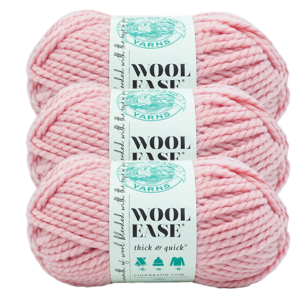 3 Pack Lion Brand® Wool-Ease Thick & Quick Yarn